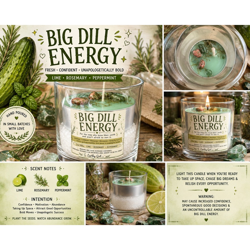 Big Dill Energy Tea Light Candle set
